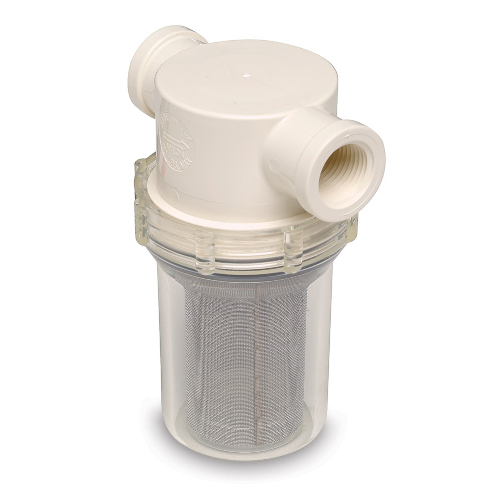 Shurflo by Pentair 34 Raw Water Strainer  50 Mesh Screen