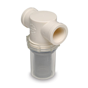 Shurflo by Pentair 1 Raw Water Strainer wBracket  Fittings  50 Mesh