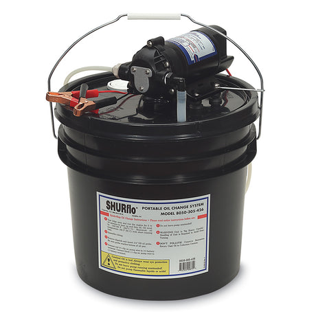 Shurflo by Pentair Oil Change Pump w35 Gallon Bucket  12 VDC 15 GPM