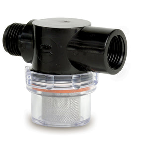 Shurflo by Pentair TwistOn Water Strainer  12 Pipe Inlet  Clear Bowl