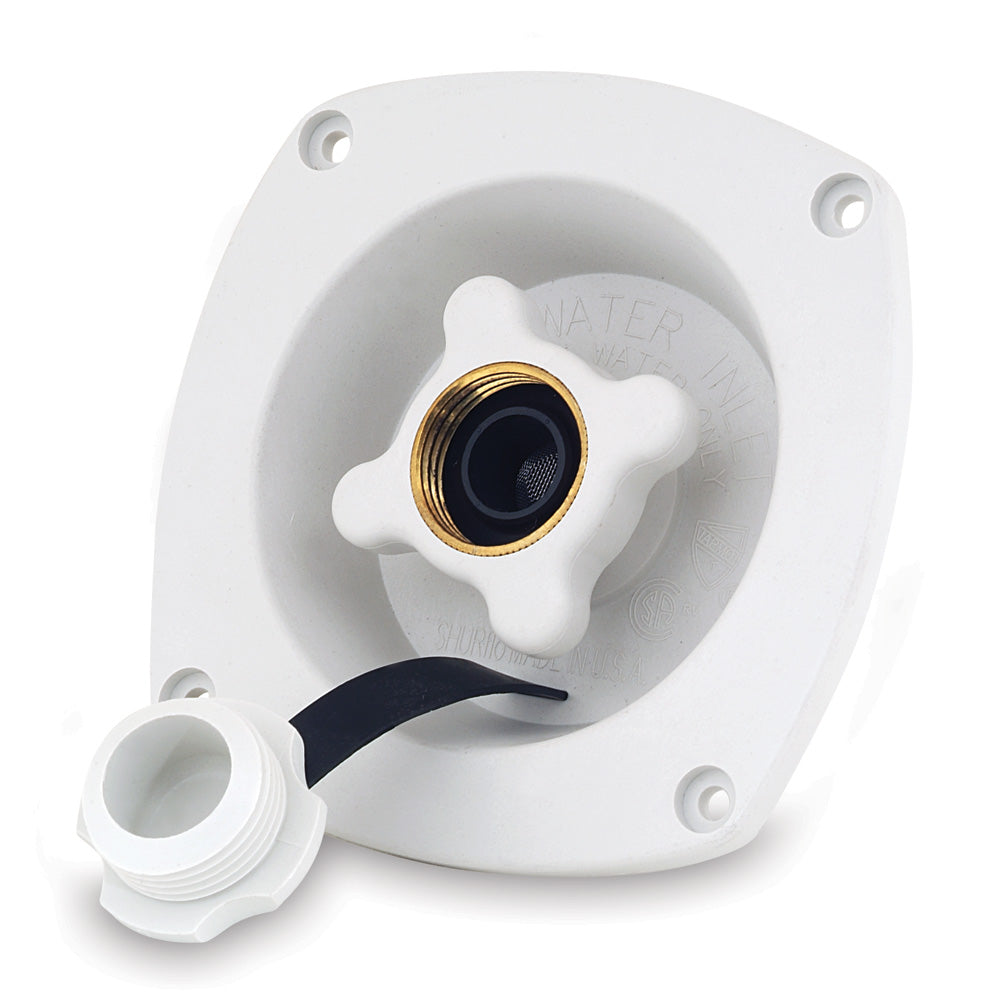 Shurflo by Pentair Pressure Reducing City Water Entry  Wall Mount  Gel White