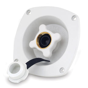 Shurflo by Pentair Pressure Reducing City Water Entry  Wall Mount  Gel White