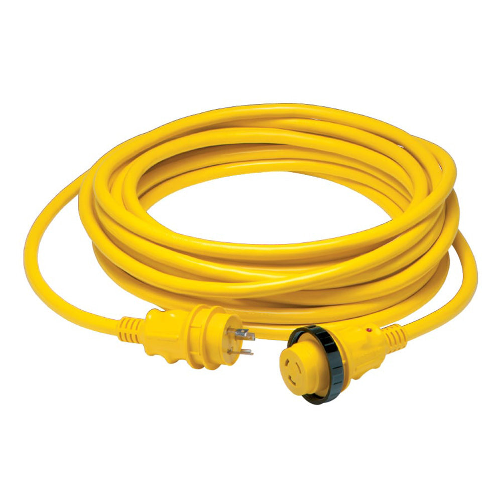 Marinco 30 Amp Power Cord Plus Cordset  35  Yellow