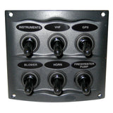 BEP Waterproof Panel  6 Switches  Grey