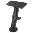 RAM Mount 1 Diameter Ball Mount wLong Double Socket Arm 625 x 2 Rectangle Base  25 Round Base AMPS Pattern