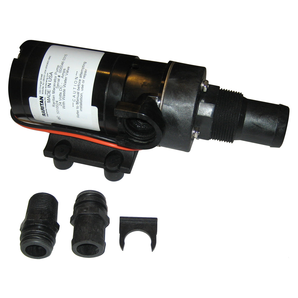 Raritan Macerator Pump  24v wBarb Adapter