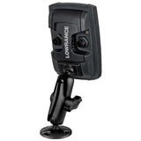 RAM Mount 1 Ball Light Use Composite Mount fLowrance Elite4  Mark4 Series Fishfinders