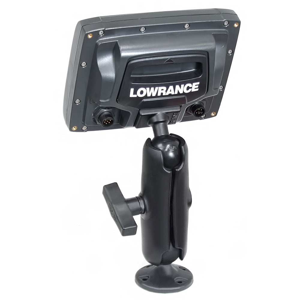 RAM Mount 15 Ball Rugged Use Composite Mount fLowrance Elite5  Mark5 Series Fishfinders