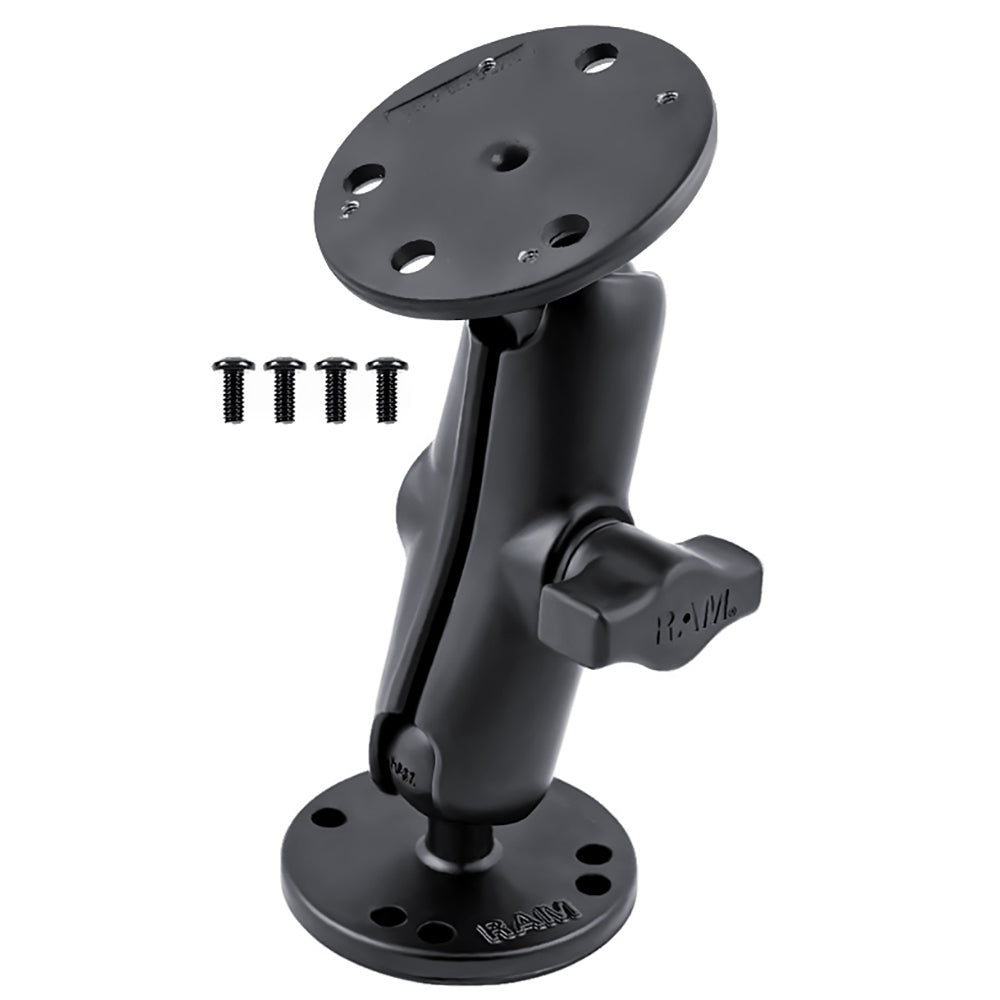 RAM Mount 1 Ball Light Use Flat Surface Mount fRaymarine Dragonfly
