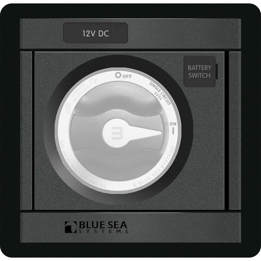 Blue Sea 1139 DC MSeries Black Panel Square