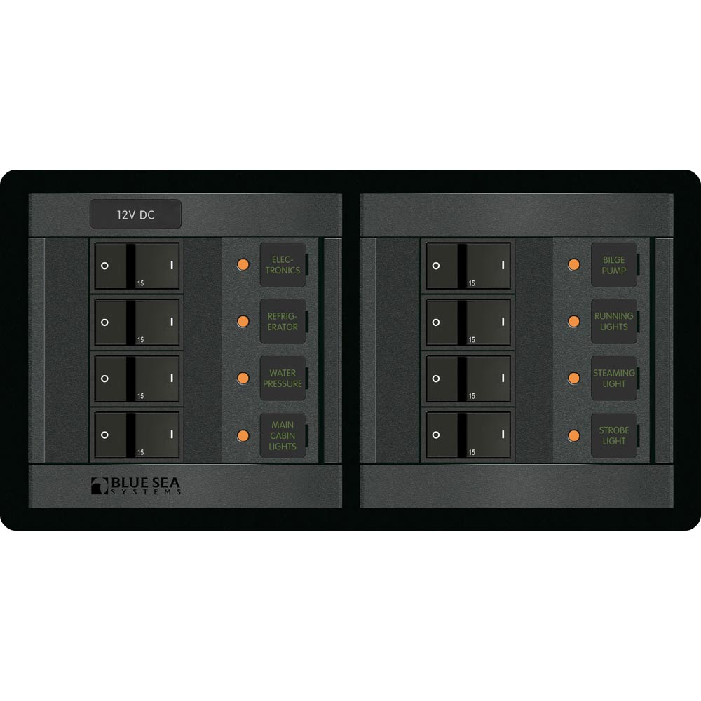 Blue Sea 1225 12V DC 8 Position  Horizontal
