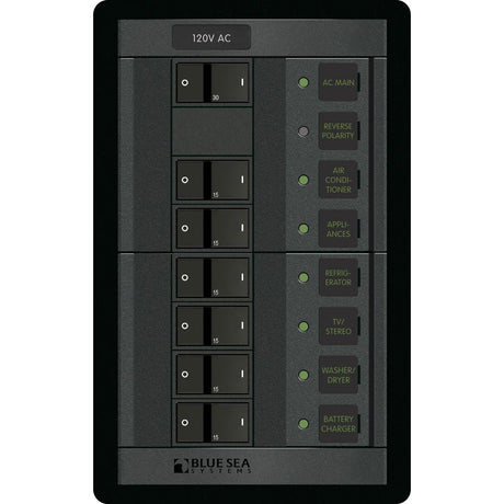Blue Sea 1202 120V AC Main  6 Positions  Vertical