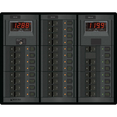 Blue Sea 1218 12V DC Main  19 Positions  120V AC Main  6 Positions
