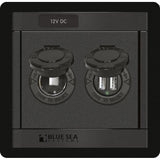 Blue Sea 1478 360 Panel  12V DC Socket  Dual USB Charger