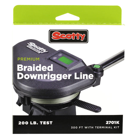 Scotty Premium Power Braid Downrigger Line  200ft of 200lb Test