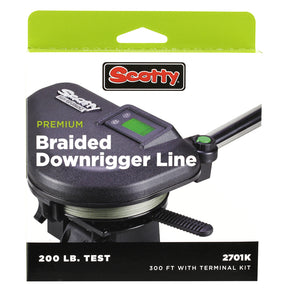 Scotty Premium Power Braid Downrigger Line  300ft of 200lb Test