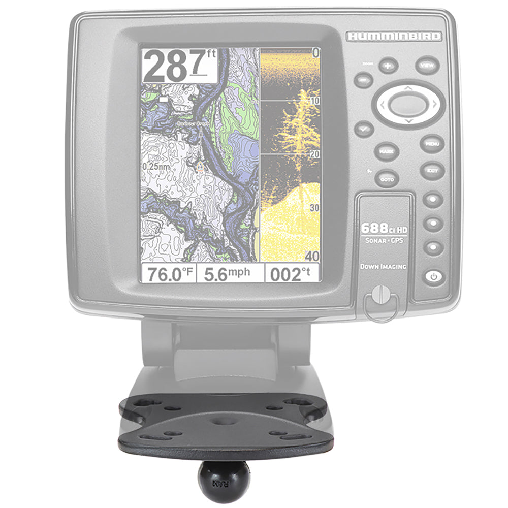 RAM Mount 1 Ball Marine Electronic Base fHumminbird  Lowrance