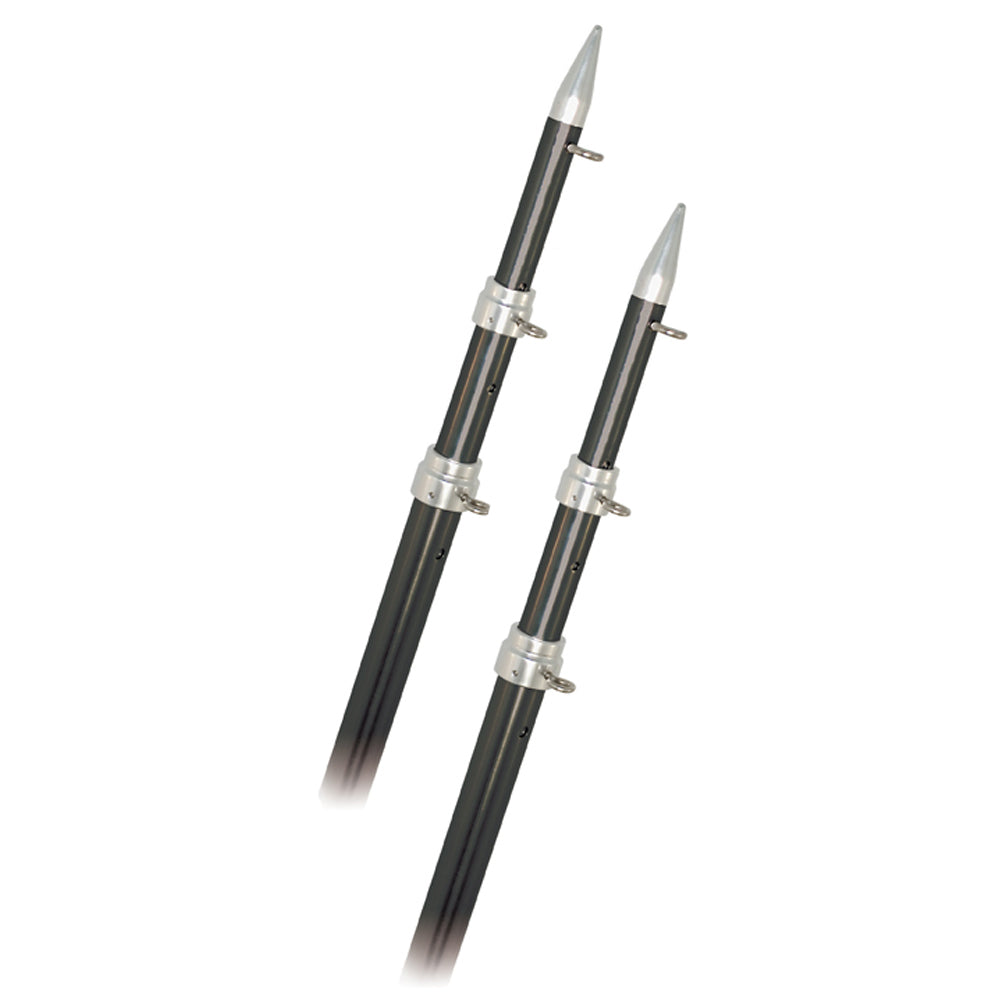 Rupp 15 Telescopic Carbon Fiber Outrigger Poles 15  Silver