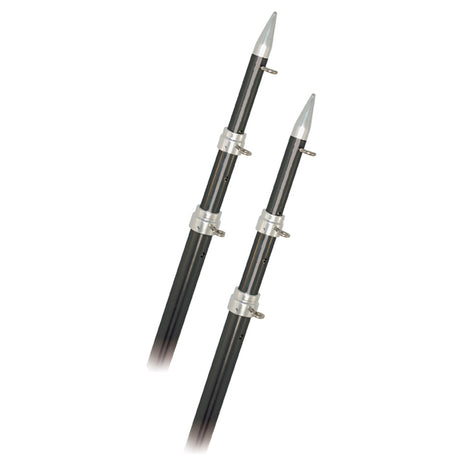 Rupp 15 Telescopic Carbon Fiber Outrigger Poles 15  Silver