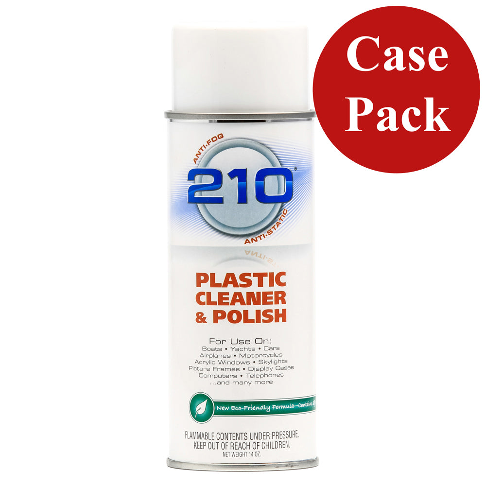 Camco 210 Plastic Cleaner Polish  14oz Spray  Case of 12