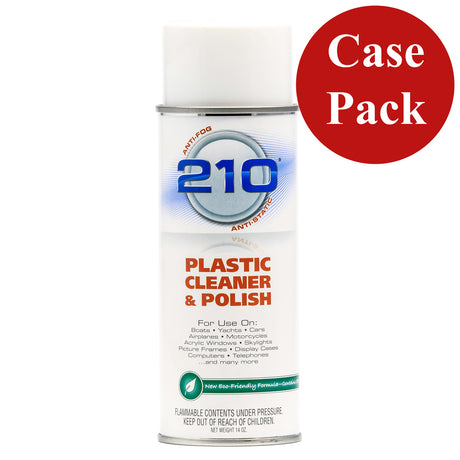 Camco 210 Plastic Cleaner Polish  14oz Spray  Case of 12