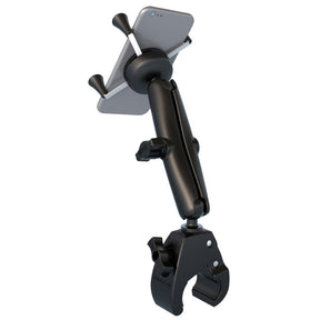 RAM Mount Universal ToughClaw Base wLong Double Socket Arm  Universal XGrip CelliPhone Cradle