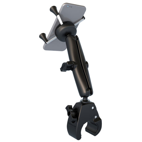 RAM Mount Universal ToughClaw Base wLong Double Socket Arm  Universal XGrip CelliPhone Cradle