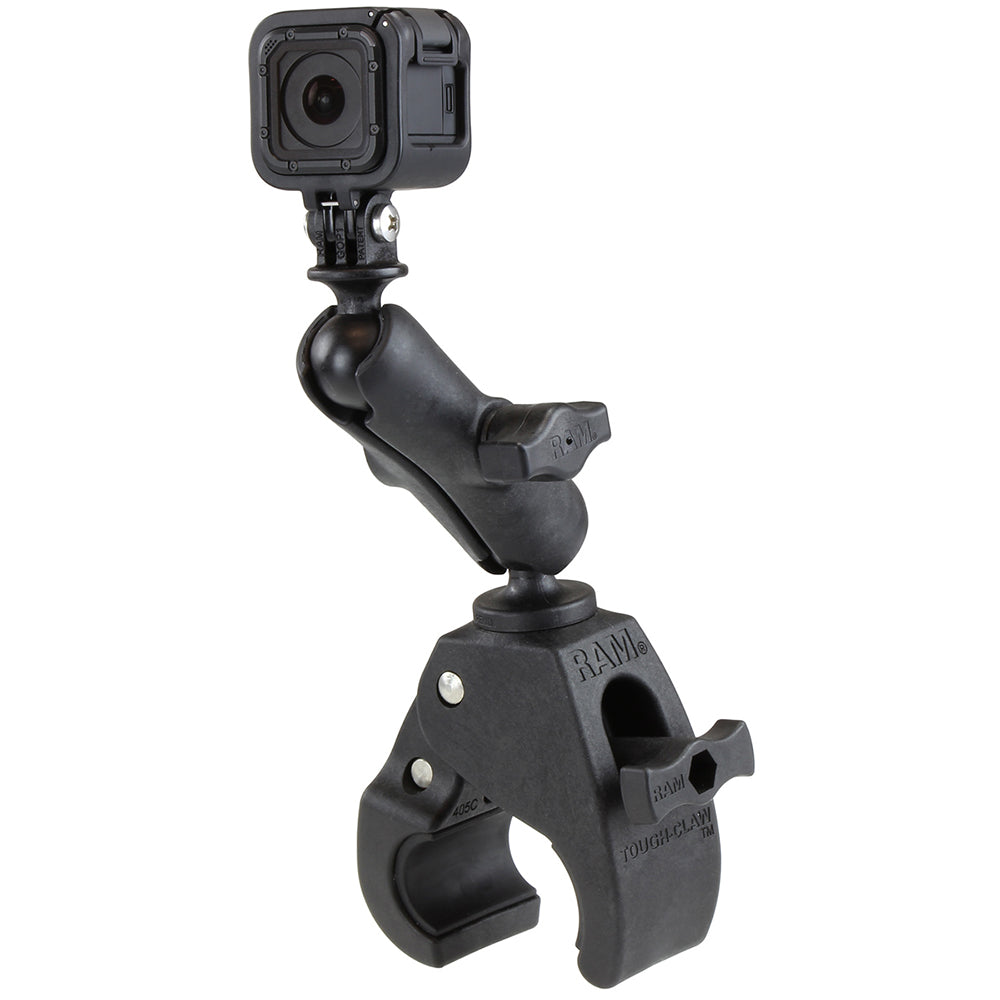 RAM Mount Medium ToughClaw Mount wCustom GoPro Hero Adapter
