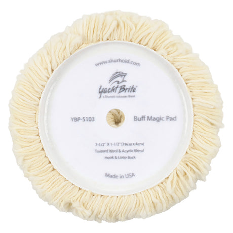 Shurhold Buff Magic Compounding Wool Pad  75 fPro Rotary Polisher YBP5103