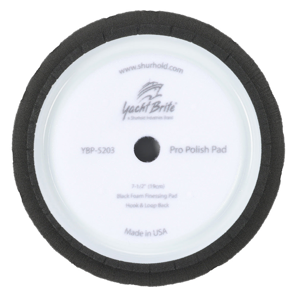 Shurhold Pro Polish Black Foam Pad  75 fPro Rotary Polisher YBP5203