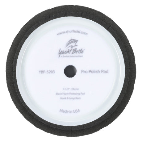 Shurhold Pro Polish Black Foam Pad  75 fPro Rotary Polisher YBP5203