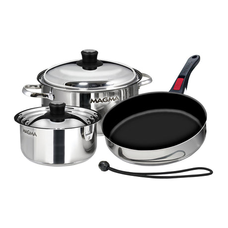Magma 7 Piece Induction NonStick Cookware Set  Stainless Steel