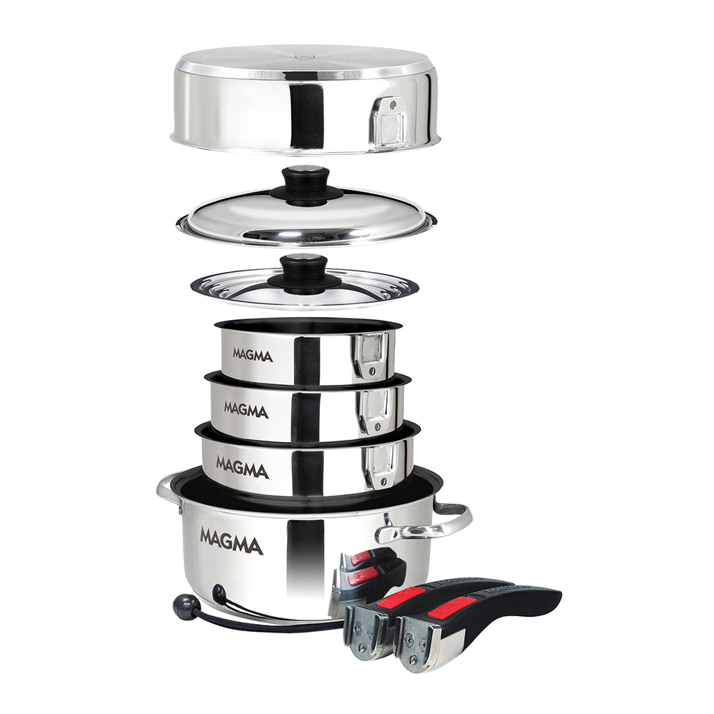 Magma 10 Piece Induction NonStick Cookware Set  Stainless Steel