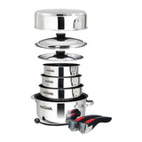 Magma 10 Piece Induction NonStick Cookware Set  Stainless Steel