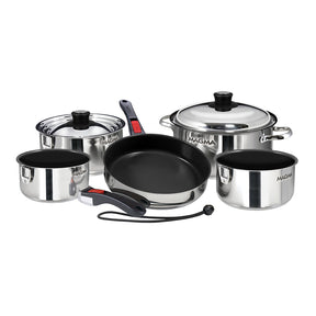 Magma 10 Piece Induction NonStick Cookware Set  Stainless Steel