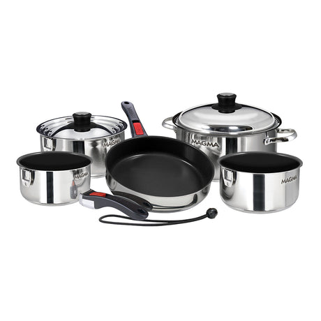 Magma 10 Piece Induction NonStick Cookware Set  Stainless Steel