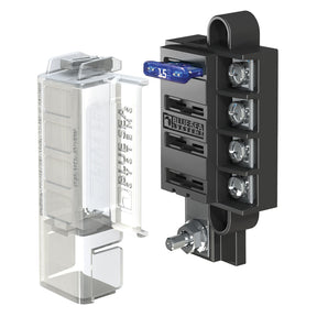 Blue Sea 5045 ST Blade Compact Fuse Blocks  4 Circuits wCover
