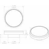 Lumitec Halo Flush Mount Down Light Spectrum RGBW  Brushed Housing