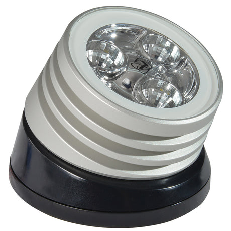 Lumitec Zephyr LED SpreaderDeck Light Brushed Black Base  White NonDimming