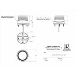 Lumitec Zephyr LED SpreaderDeck Light Brushed Black Base  White NonDimming