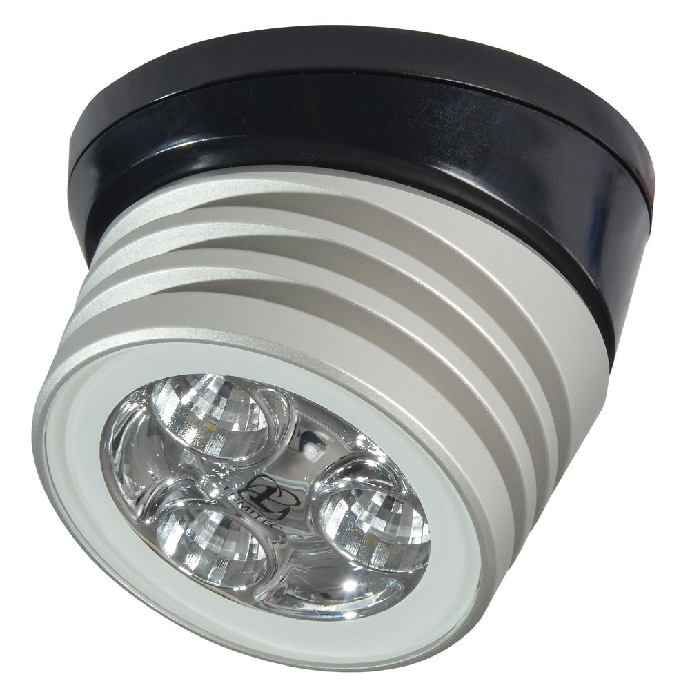 Lumitec Zephyr LED SpreaderDeck Light Brushed Black Base  White NonDimming