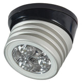 Lumitec Zephyr LED SpreaderDeck Light Brushed Black Base  White NonDimming