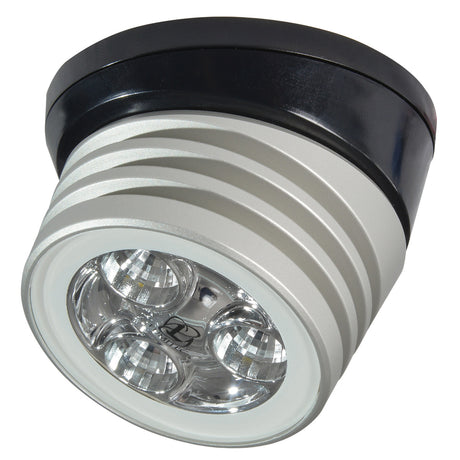 Lumitec Zephyr LED SpreaderDeck Light Brushed Black Base  White NonDimming