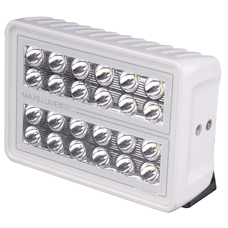 Lumitec Maxillume h120  Trunnion Mount Flood Light  White Housing  White Dimming