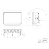 Lumitec Maxillume h120  Trunnion Mount Flood Light  White Housing  White Dimming