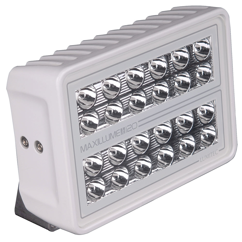 Lumitec Maxillume h120  Trunnion Mount Flood Light  White Housing  White Dimming