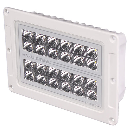 Lumitec Maxillume h120  Flush Mount Flood Light  White Housing  White Dimming