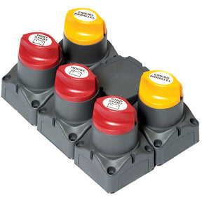 BEP Battery Distribution Cluster fTwin Outboard Engines wThree Battery Banks wMotorized VSR