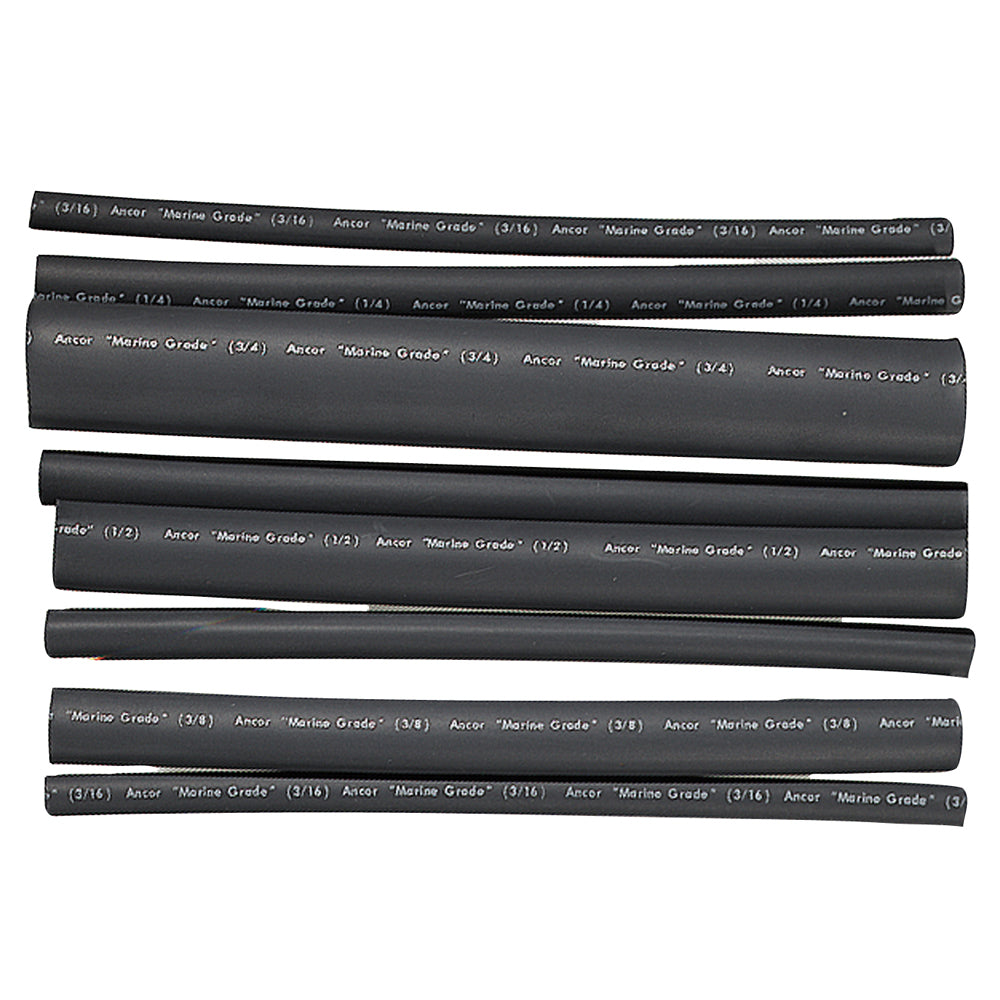 Ancor Adhesive Lined Heat Shrink Tubing  Assorted 8Pack 6 2020 AWG Black