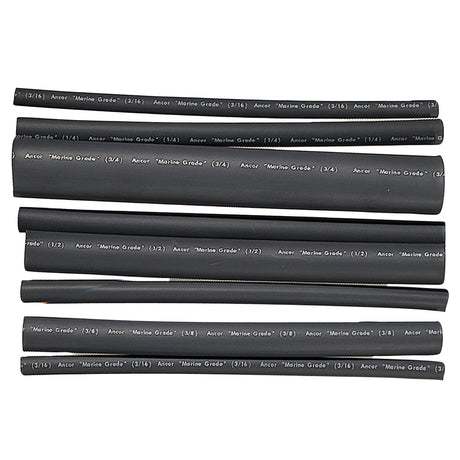 Ancor Adhesive Lined Heat Shrink Tubing  Assorted 8Pack 6 2020 AWG Black